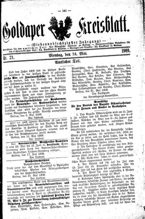 Goldaper Kreisblatt vom 24.05.1909