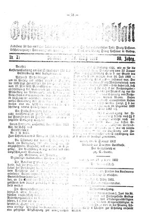 Goldaper Kreisblatt vom 12.03.1922