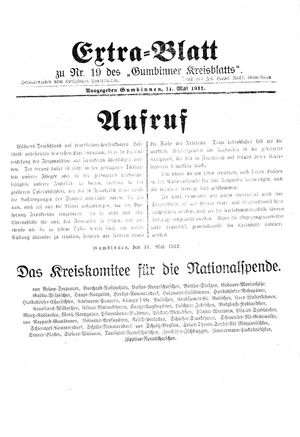 Gumbinner Kreisblatt vom 11.05.1912