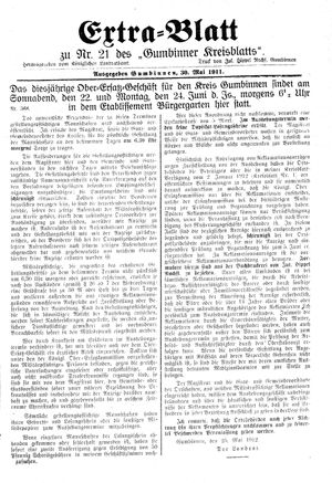 Gumbinner Kreisblatt vom 30.05.1912