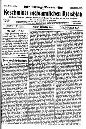 Amtliches Kreisblatt und Anzeiger für den Kreis und die Stadt Koschmin vom 23.02.1909