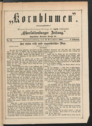 Kornblumen vom 12.12.1880