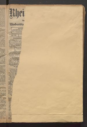 Rheinsberger Zeitung on May 7, 1912