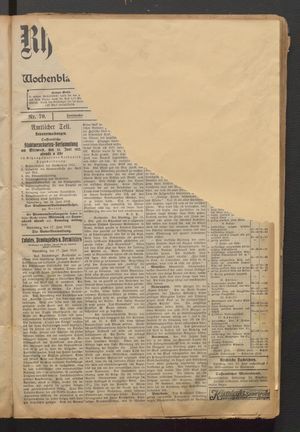 Rheinsberger Zeitung vom 18.06.1912