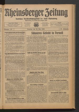 Rheinsberger Zeitung vom 30.05.1939