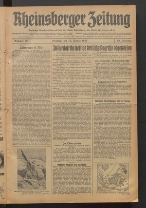 Rheinsberger Zeitung on Jan 13, 1942