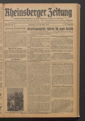 Rheinsberger Zeitung on Apr 30, 1942