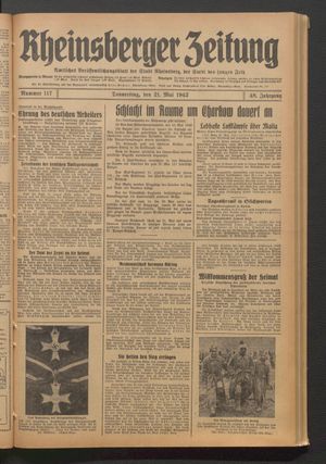 Rheinsberger Zeitung on May 21, 1942