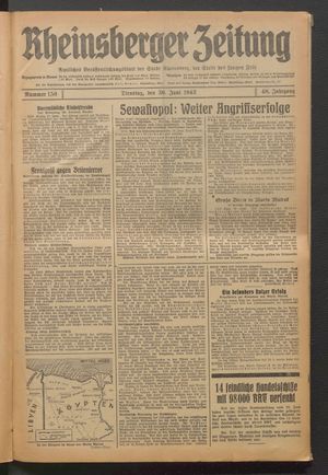 Rheinsberger Zeitung on Jun 30, 1942