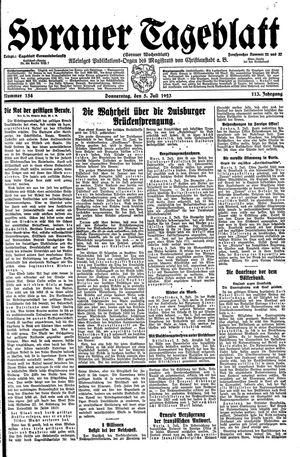 Sorauer Tageblatt vom 05.07.1923
