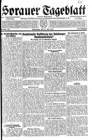 Sorauer Tageblatt vom 12.07.1923