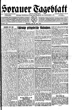 Sorauer Tageblatt vom 29.07.1923