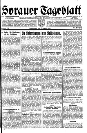 Sorauer Tageblatt on Aug 9, 1923