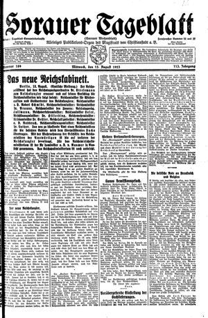 Sorauer Tageblatt vom 15.08.1923
