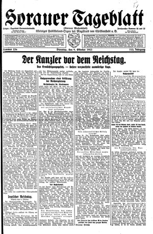Sorauer Tageblatt vom 09.10.1923