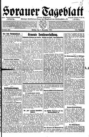 Sorauer Tageblatt vom 09.11.1923