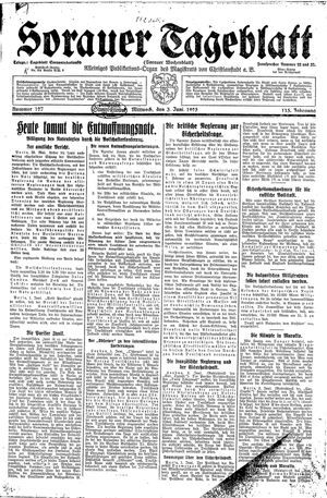 Sorauer Tageblatt vom 03.06.1925