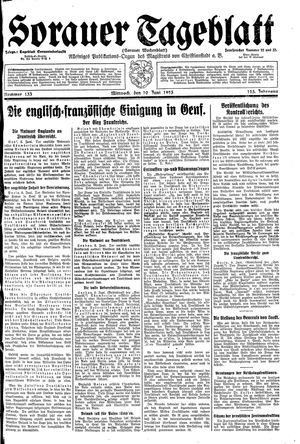 Sorauer Tageblatt vom 10.06.1925