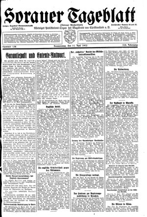 Sorauer Tageblatt vom 11.06.1925