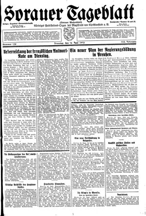 Sorauer Tageblatt vom 16.06.1925