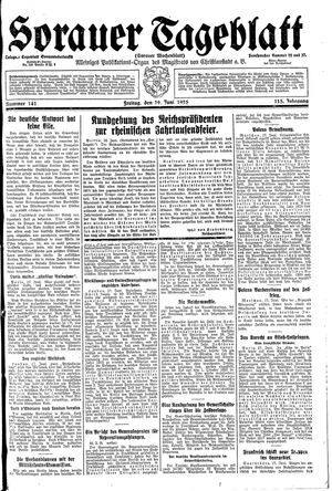 Sorauer Tageblatt on Jun 19, 1925