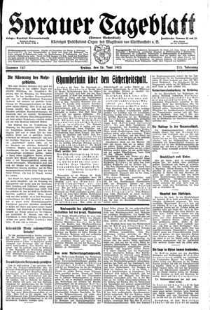 Sorauer Tageblatt vom 26.06.1925