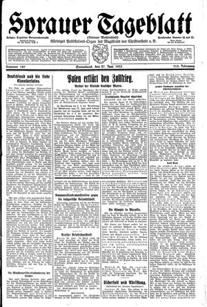 Sorauer Tageblatt vom 27.06.1925