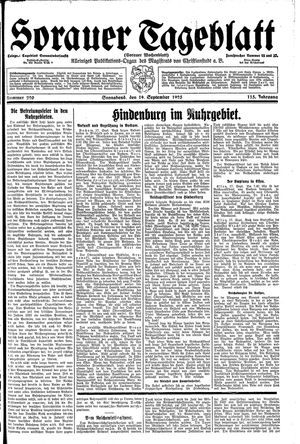 Sorauer Tageblatt vom 19.09.1925