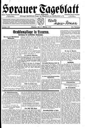 Sorauer Tageblatt vom 11.10.1925