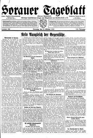 Sorauer Tageblatt vom 13.10.1925