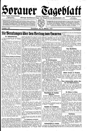 Sorauer Tageblatt vom 24.10.1925