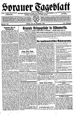 Sorauer Tageblatt vom 28.12.1928