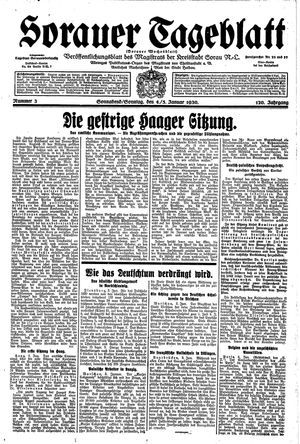 Sorauer Tageblatt vom 04.01.1930