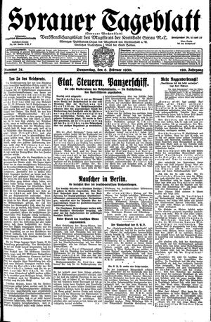 Sorauer Tageblatt vom 06.02.1930