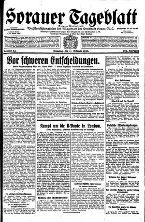 Sorauer Tageblatt vom 11.02.1930