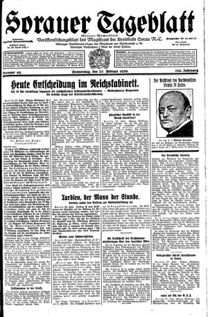 Sorauer Tageblatt on Feb 27, 1930