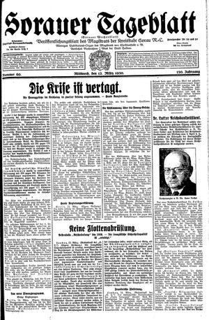 Sorauer Tageblatt vom 12.03.1930