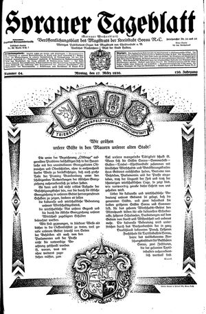 Sorauer Tageblatt vom 17.03.1930