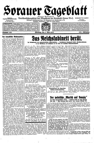 Sorauer Tageblatt vom 03.05.1932