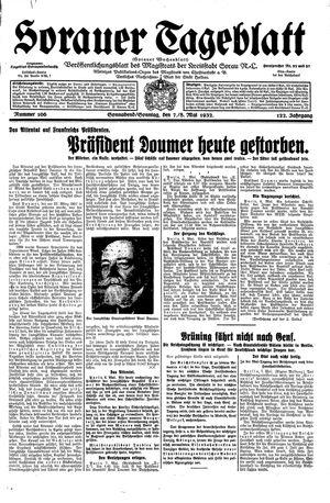 Sorauer Tageblatt vom 07.05.1932