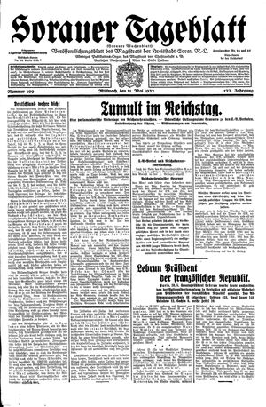 Sorauer Tageblatt vom 11.05.1932