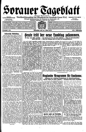 Sorauer Tageblatt vom 24.05.1932