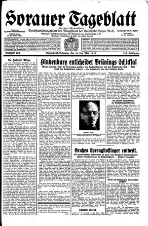 Sorauer Tageblatt vom 28.05.1932