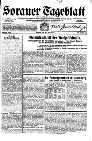 Sorauer Tageblatt vom 30.05.1932