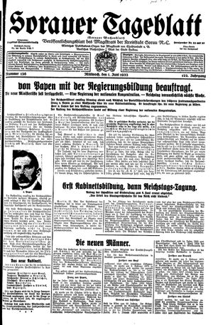 Sorauer Tageblatt vom 01.06.1932