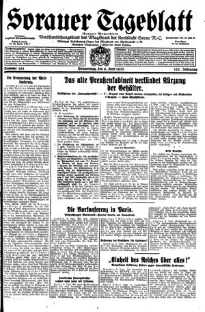Sorauer Tageblatt vom 09.06.1932