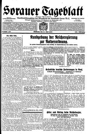 Sorauer Tageblatt vom 15.06.1932