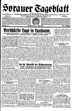 Sorauer Tageblatt vom 21.06.1932