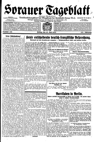 Sorauer Tageblatt vom 24.06.1932