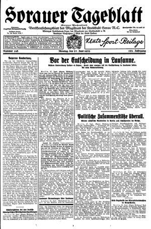 Sorauer Tageblatt vom 27.06.1932